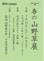 春の山野草展